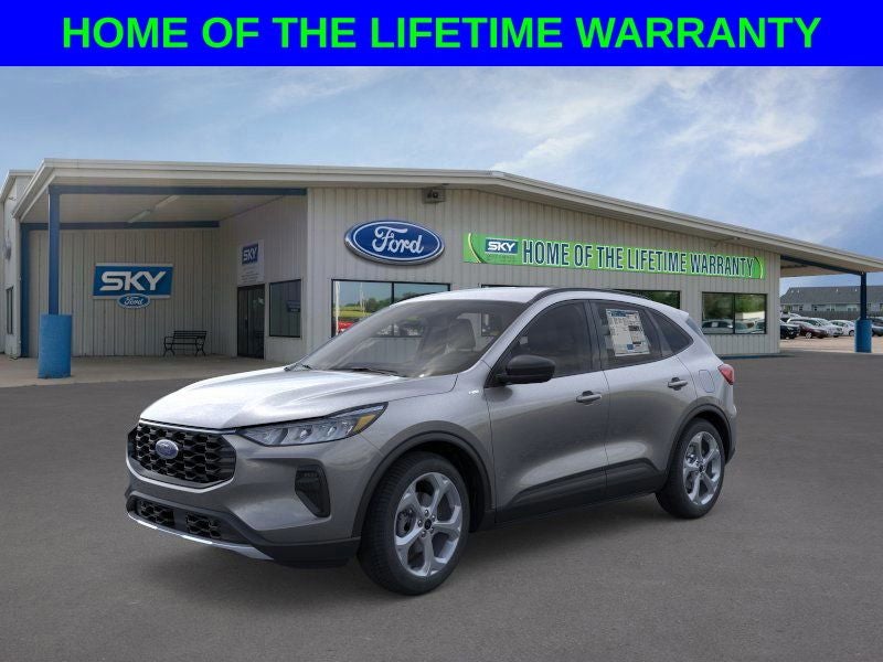 2026 Ford Escape ST-Line in Gray Metallic — front three-quarter view