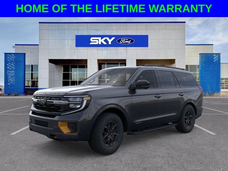 2026 Ford Expedition Tremor in Dark Matter Gray Metallic — front three-quarter view