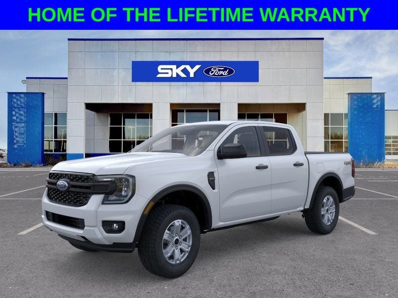 2025 Ford Ranger XL in Oxford White — front three-quarter view
