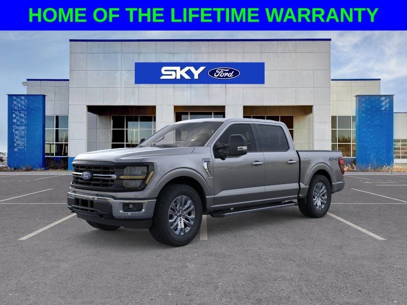 2024 Ford F-150 XLT in Carbonized Gray Metallic — front three-quarter view