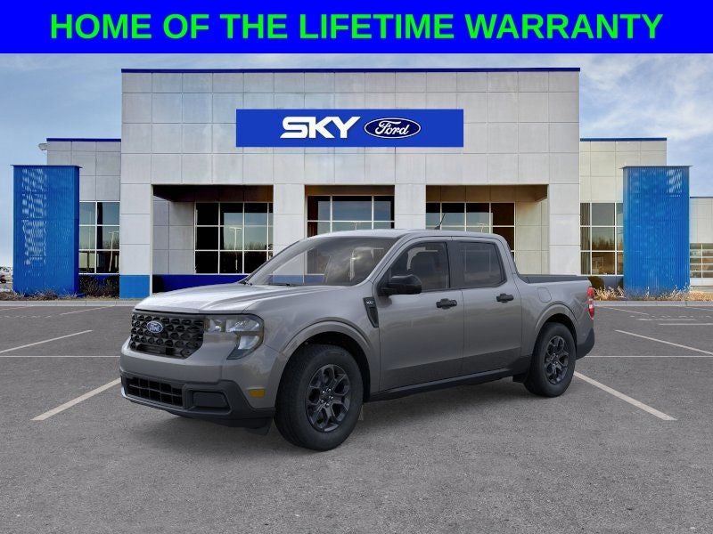 2025 Ford Maverick XLT in Gray Metallic — front three-quarter view